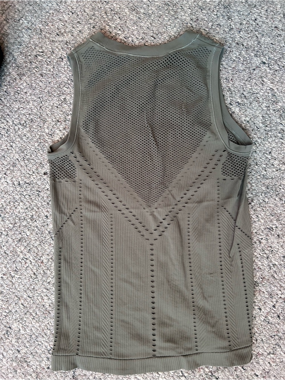 Athleta Women's Olive Green Sleeveless Tank Top